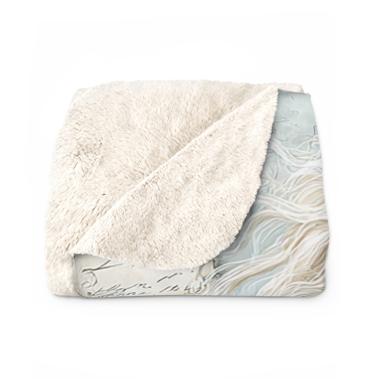 Whimsical Coastal Queen Sherpa Fleece Blanket