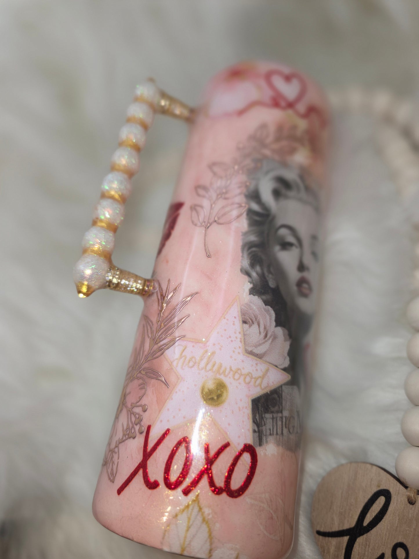 Blush Glam Vintage Beauty Tumbler