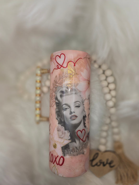 Blush Glam Vintage Beauty Tumbler