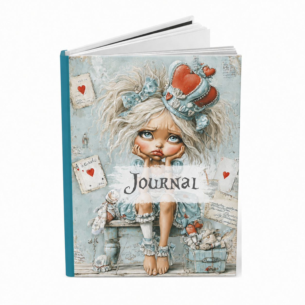 The Wonderland Queen Hardcover Journal – Matte Blank Notebook