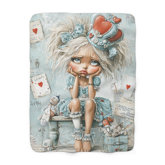 Whimsical Coastal Queen Sherpa Fleece Blanket