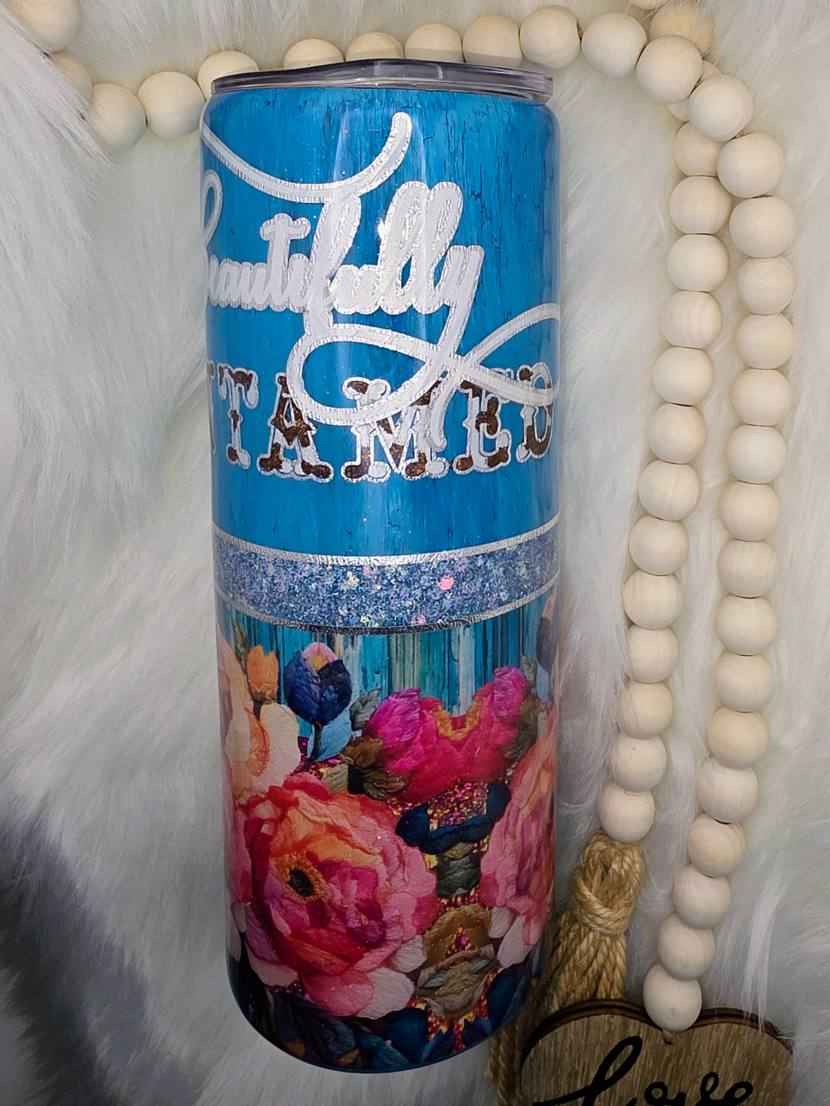 Beautifully Untamed | Handcrafted 20 oz Skinny Tumbler