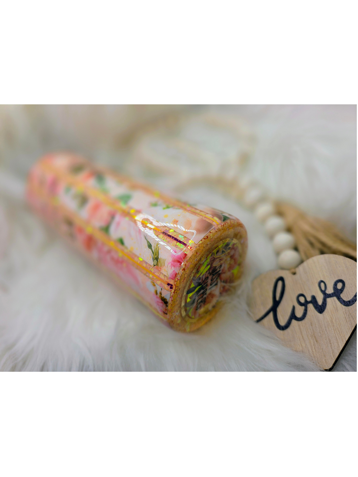 Blush Garden | Handcrafted 20 oz Skinny Tumbler