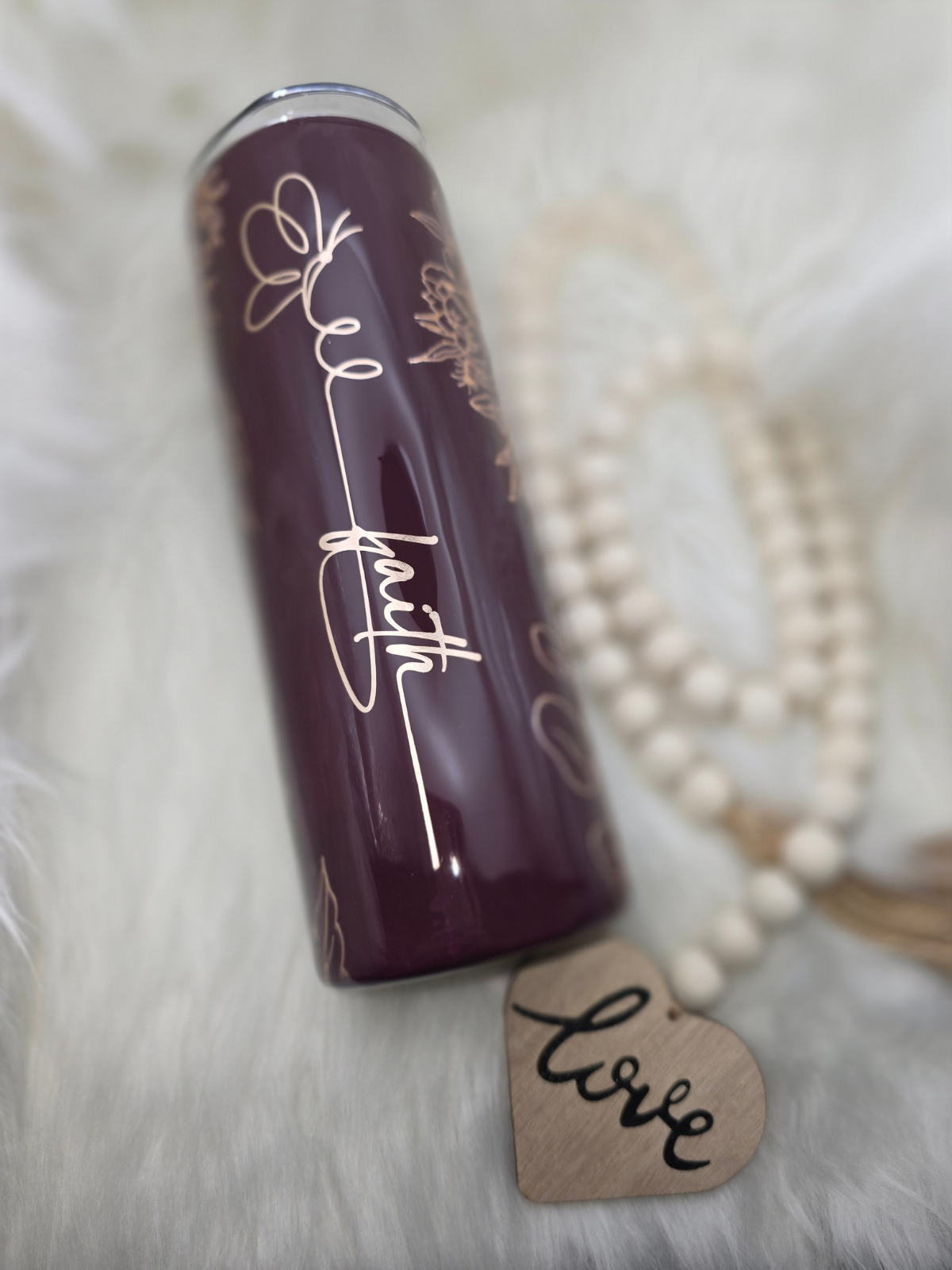 Faith | Handcrafted 20 oz Skinny Tumbler