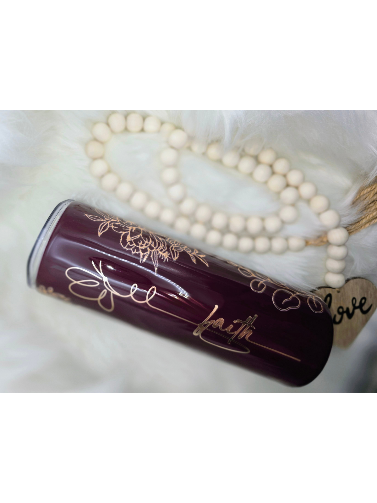 Faith | Handcrafted 20 oz Skinny Tumbler