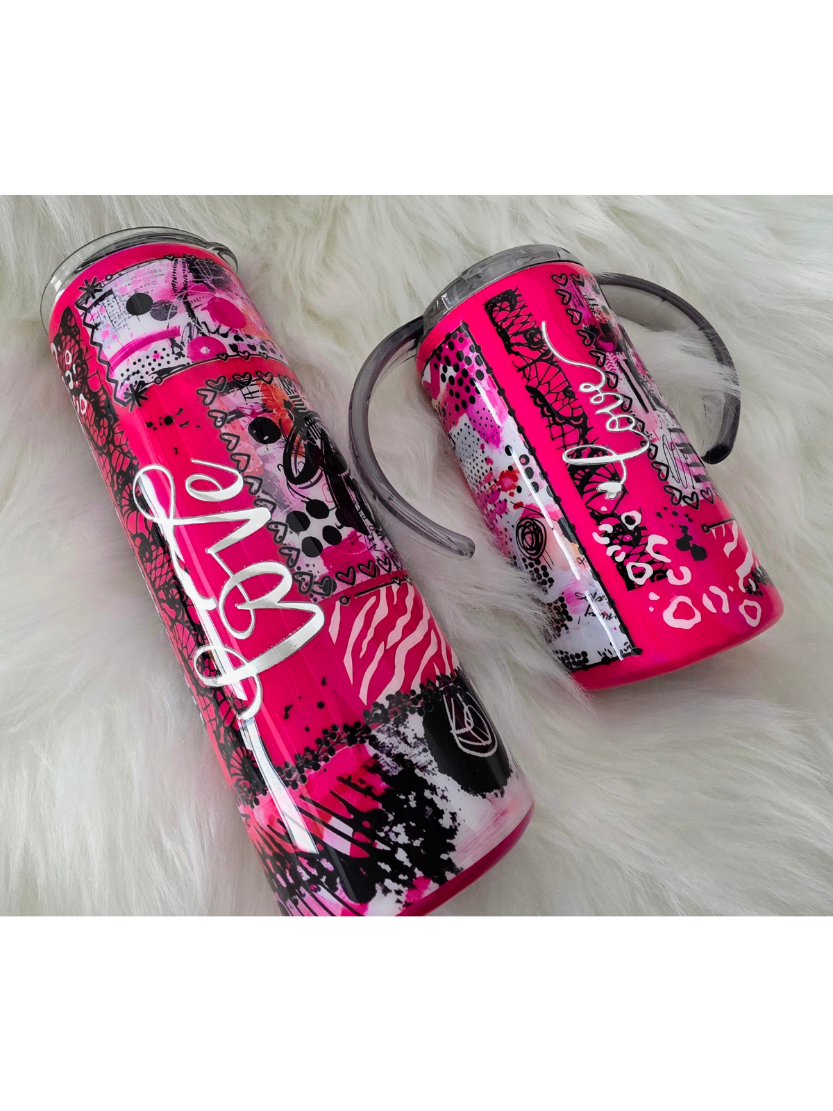 Paris After Dark Mommy & Me | Handcrafted Matching Tumbler Set